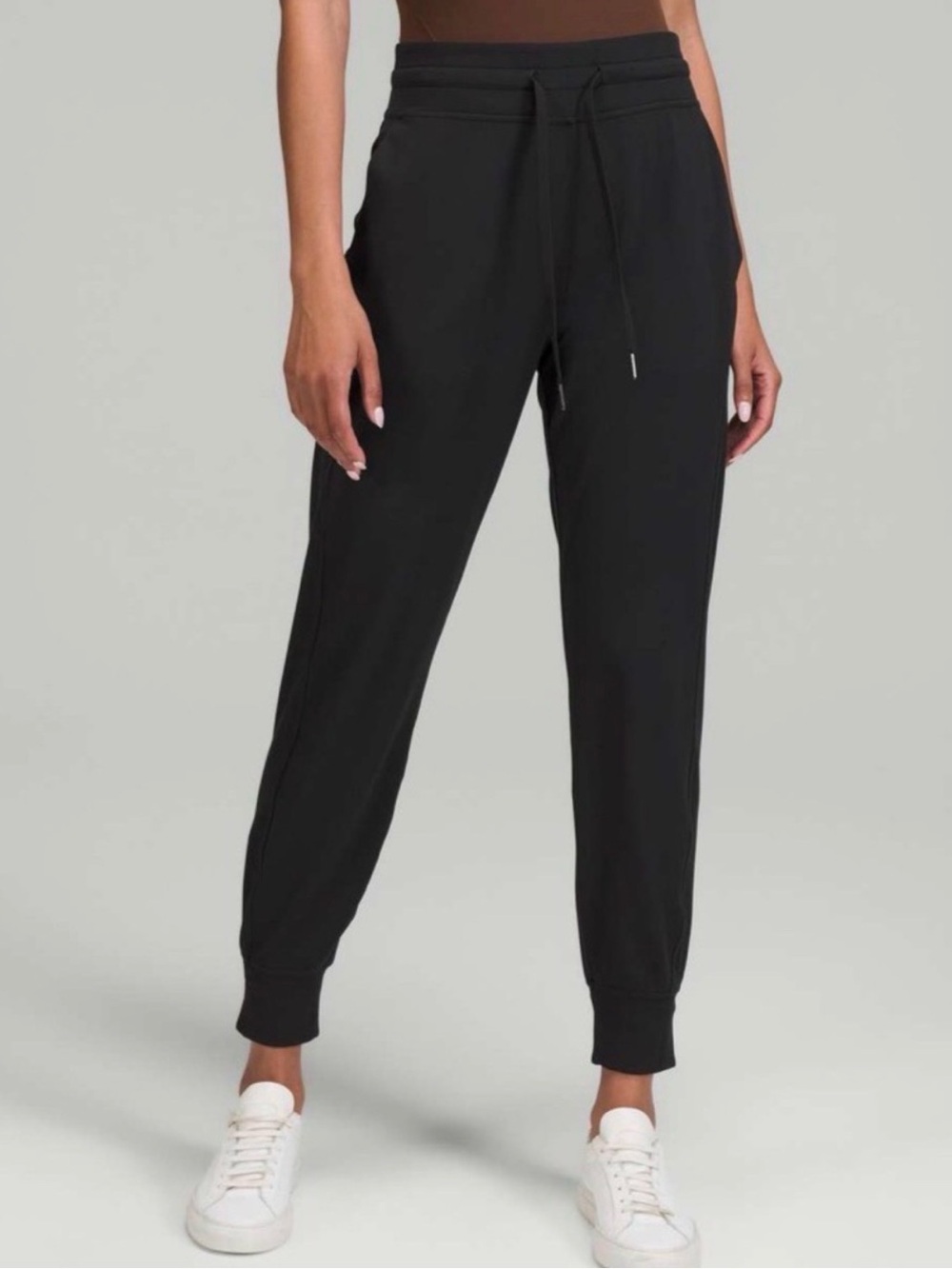 Everyday Black Drawstring Joggers for Women